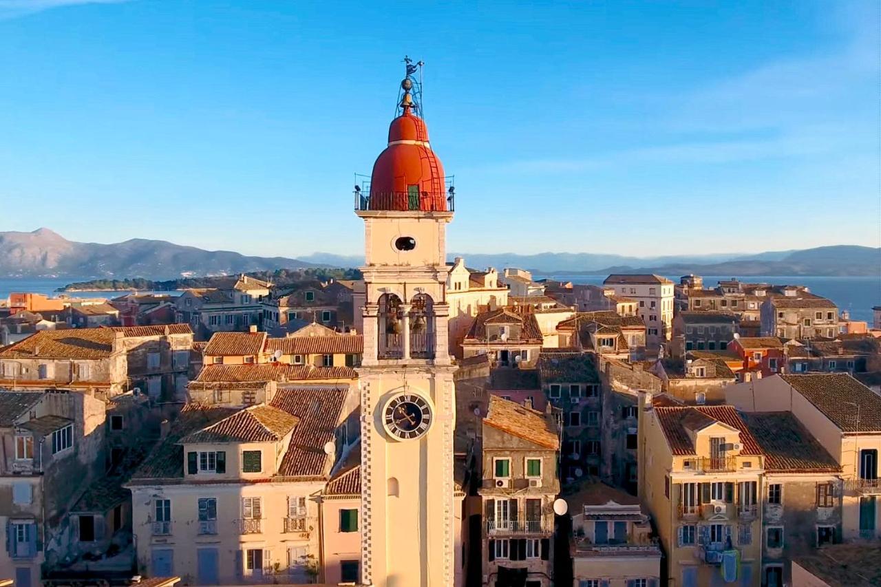 Spacious Maisonette - Roof Top View Of Corfu Port Mantouki Eksteriør billede