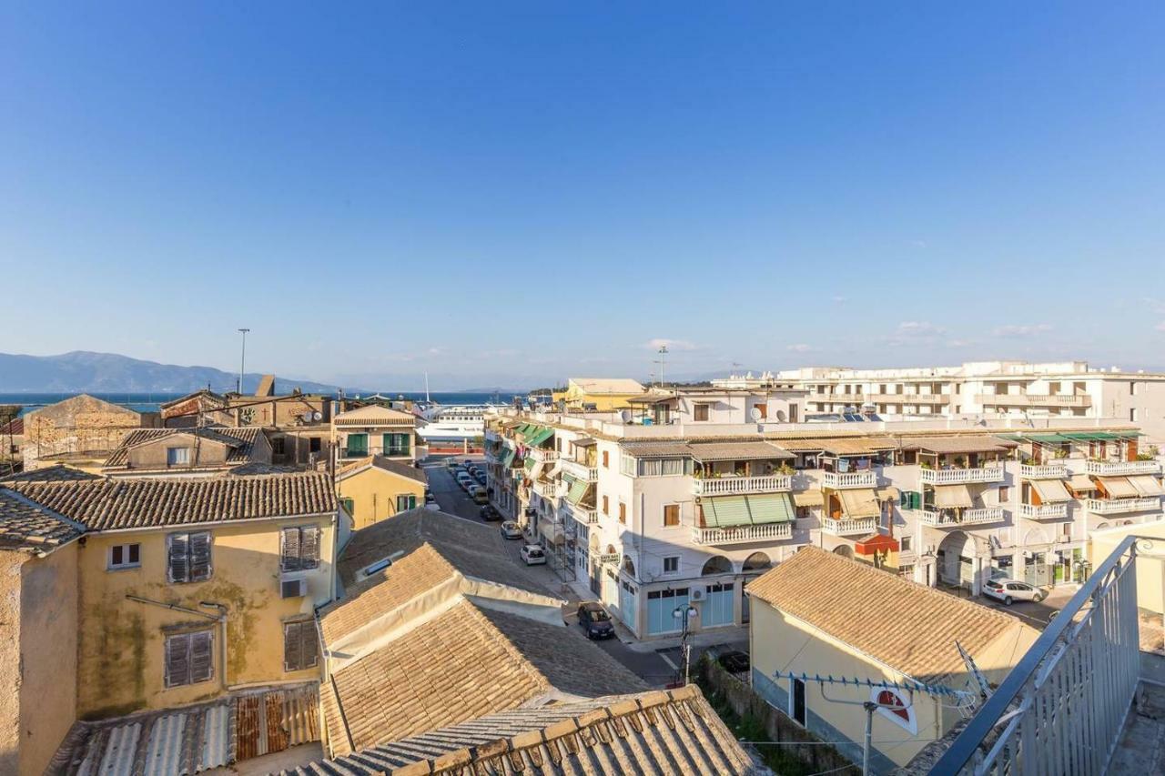 Spacious Maisonette - Roof Top View Of Corfu Port Mantouki Eksteriør billede